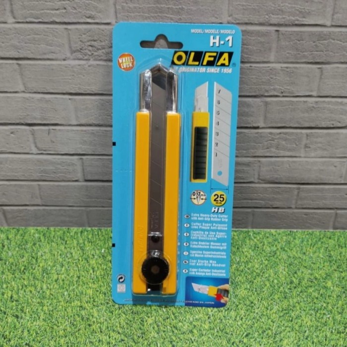 

Art Pisau Cutter Knife 25Mm H-1 Olfa Snap-Off Blade Cutter