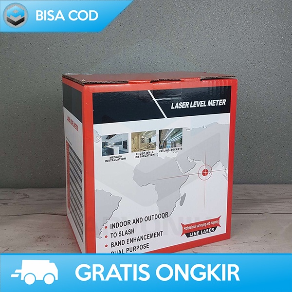 PENGUKUR KEMIRINGAN MESIN SELF LEVELING 5 POINT 4V1H 100-240V 635NM