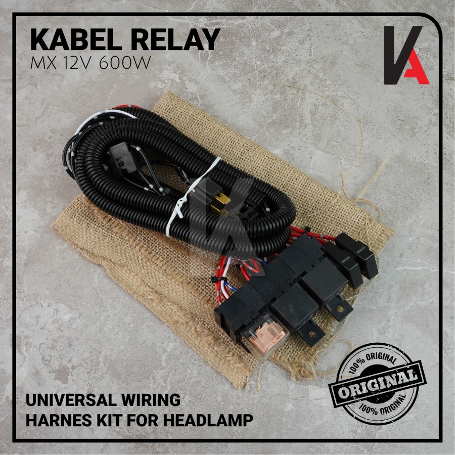 KABEL RELAY SET BOSCH SP SERIES LAMPU DEPAN HEADLAMP H4 MOBIL 3 RELAY ORIGINAL