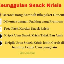 

✓ Kripik Usus Ayam Super Original 1 Kg-KRISIS-Enak, Gurih, Renyah keripik kiloan tepung Berkualitas