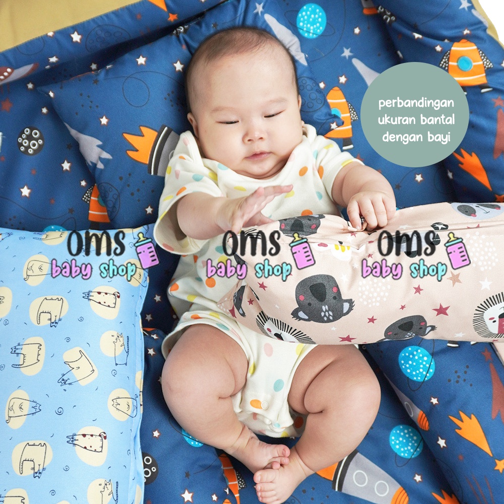 [OMS Babyshop] Bantal Bayi Model Panjang Include Sarung / Bantal Panjang Bayi HOSANA Baby