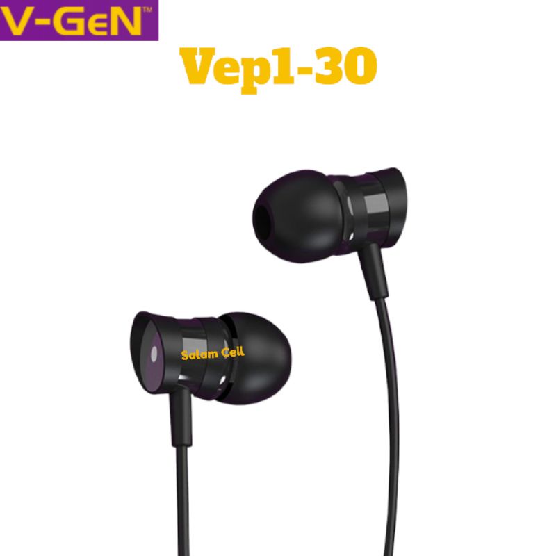 Headset Handsfree V-GeN VEP1 30 1pack isi 30pcs Earphone Headset Deep Bass Original