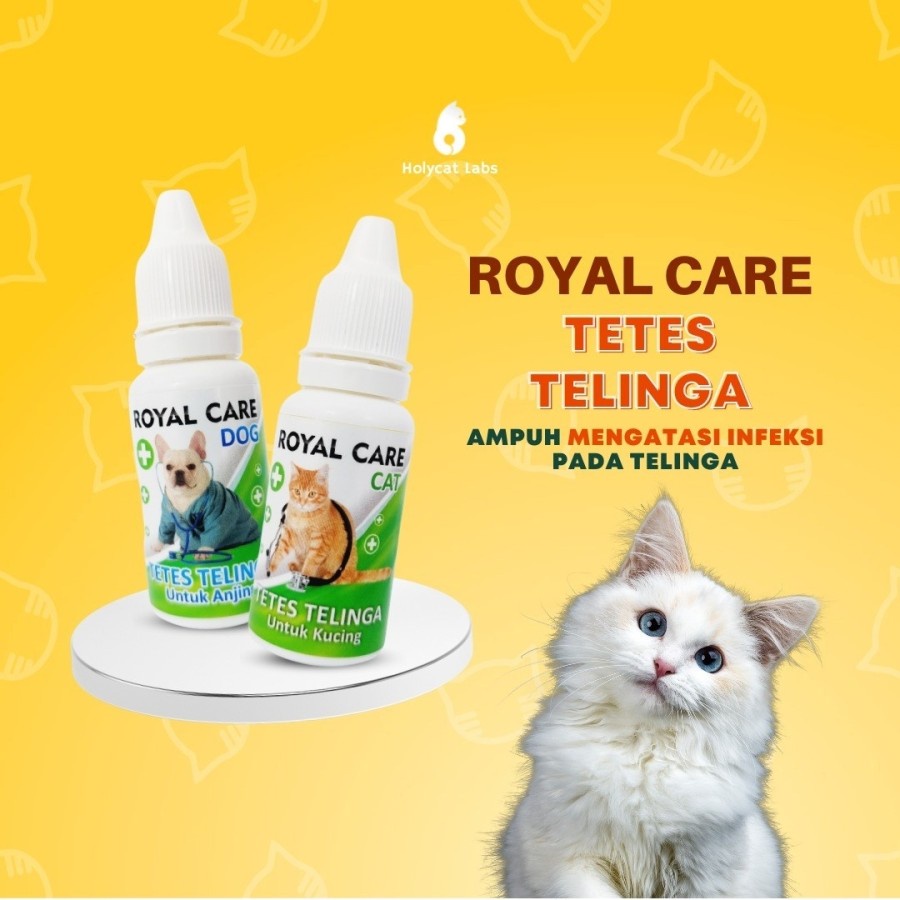 Royal Care Tetes Telinga Cat 10ml - Obat Tetes Iritasi Jamur Kucing