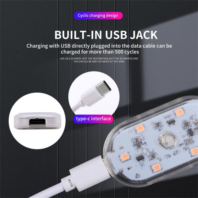 Lampu Mobil Usb Led Wireless Lampu Interior Lampu Buku Plafon Sensor Sentuh Lampu Pelindung Mata Baca Lampu Malam