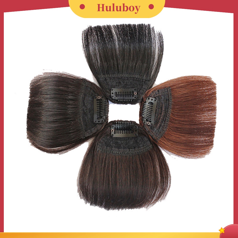 Wig Poni Rambut Palsu Ekstensi Tipis / Tebal Untuk Perempuan