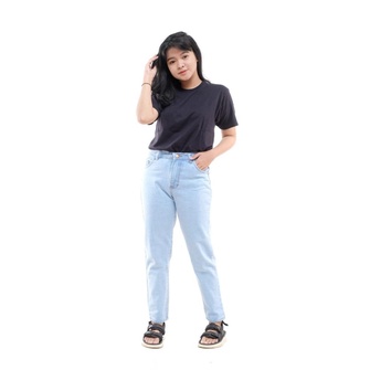 Celana Boyfriend Jeans Wanita - Boyfriend Jeans Highwaist Wanita