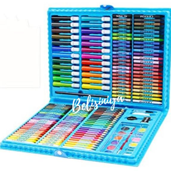 

Crayon Kerayon Anak Set Isi 168 Pcs Alat Lukis Anak Set Pensil Warna