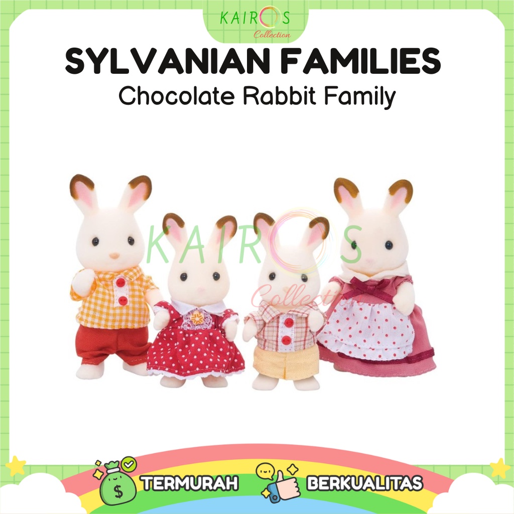 Sylvanian Families Chocolate Rabbit Family