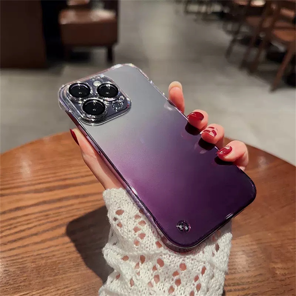 Casing Lensa Pelindung Kamera Bening Mewah Casing Lensa iPhone 14 Pro Max Plus Case Iphone13 12 Pro Max14 Shockproof PC Hard Back Cover Shockproof Back Cover