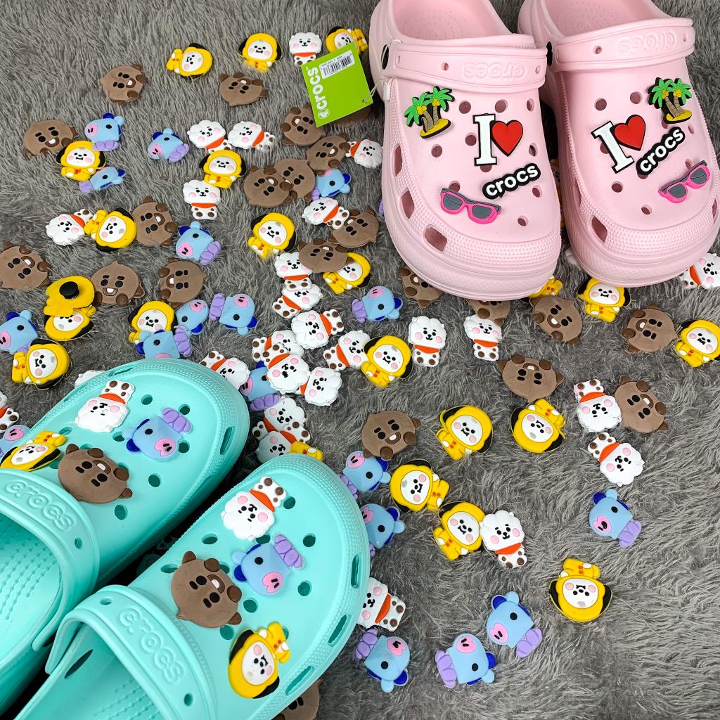 Aksesoris Jibbitz Charm Kartun Gesper Sepatu Sandal Pin Charms Motif Mainan Lucu Aksesoris Jibbitz