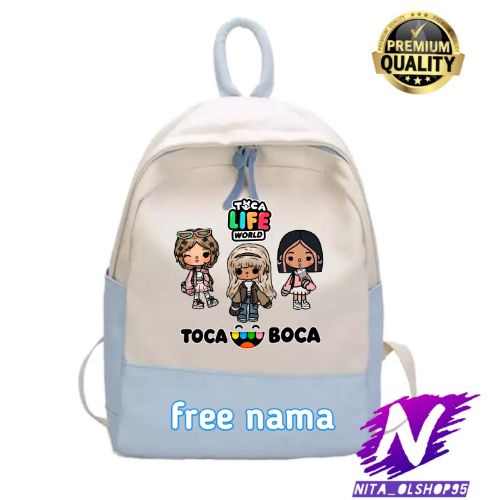 tas ransel sekolah anak toca boca game toca world life