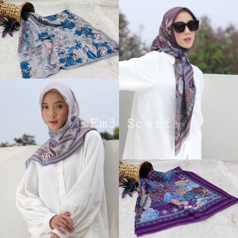 HIJAB SEGI EMPAT MOTIF Wearing bali series