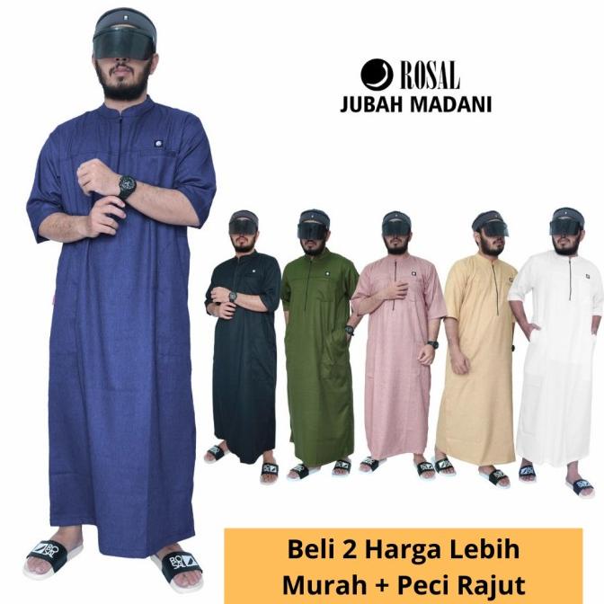 Rosal Jubah Pria | Gamis Pria, Jubah Madani Premium - Katun Madinah