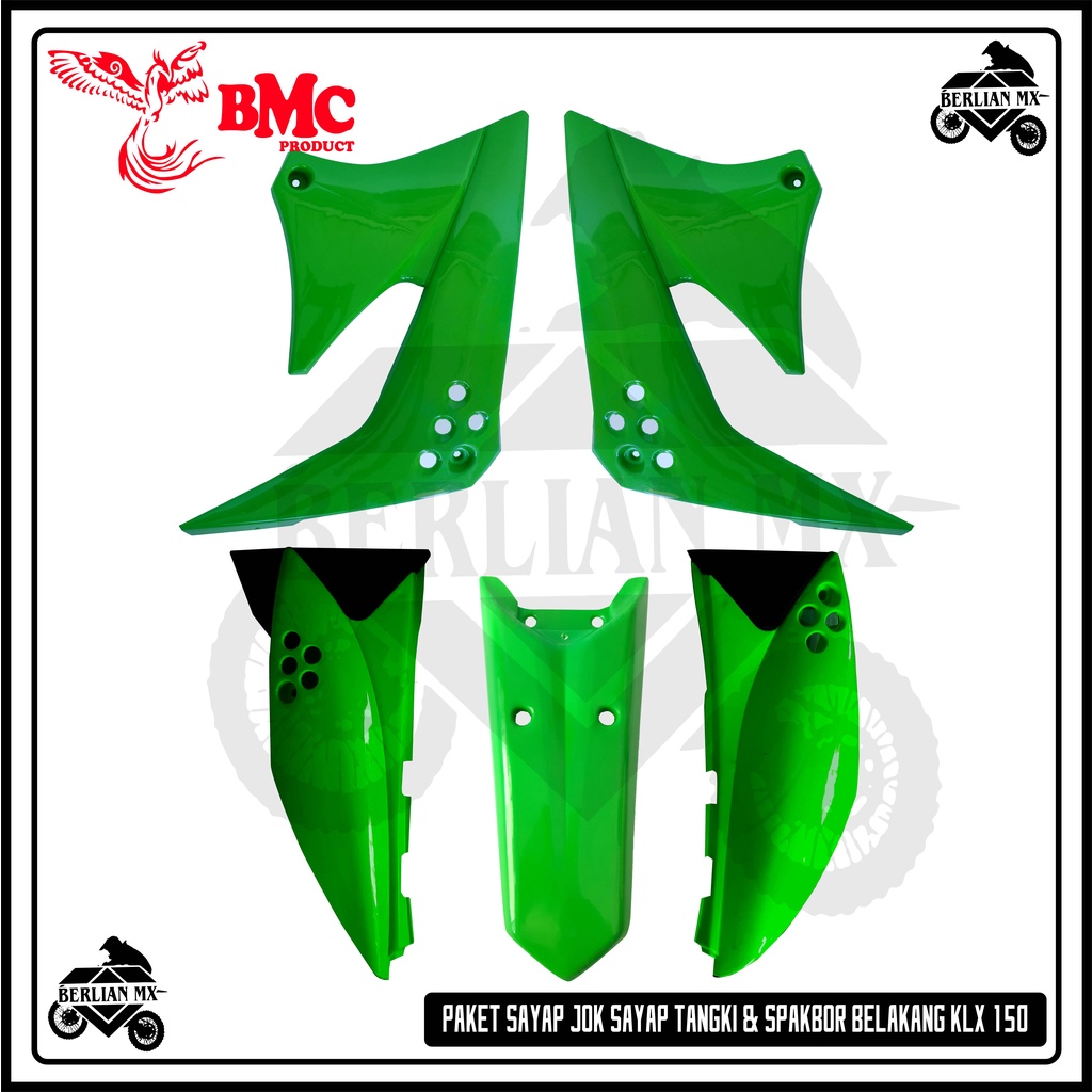 Paket Cover Body Trail KLX 150 Tanpa Spakbor depan