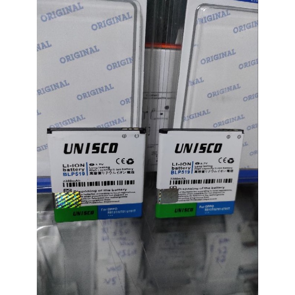 Baterai Oppo BLP519 Battry Batry Oppo Dobel Power Unisco