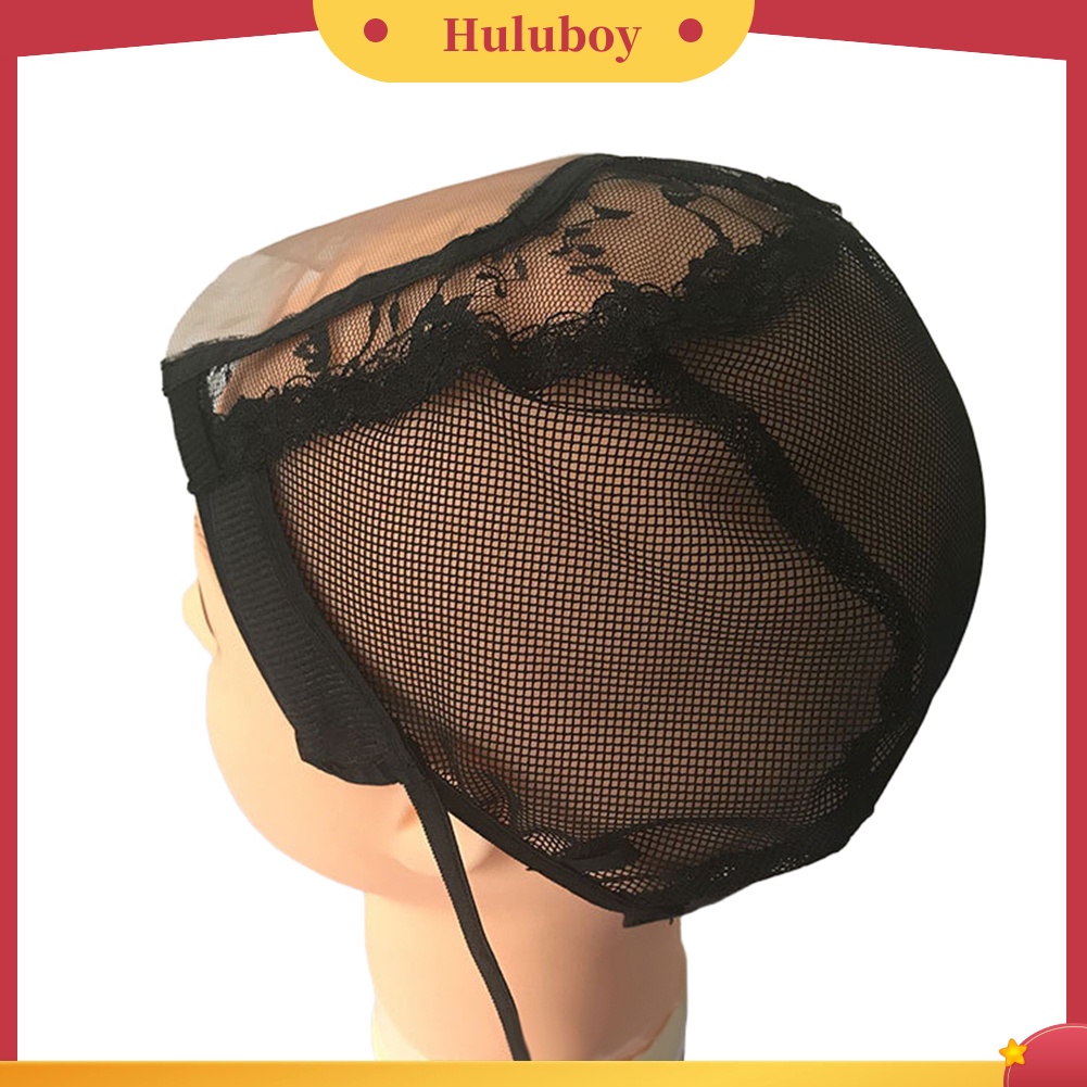 Topi Wig Rambut Sintetis Elastis Bentuk U Dengan Tali Tenun Dapat Disesuaikan