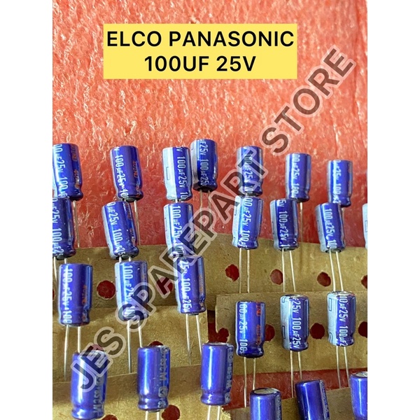 ELCO 100UF 25V RENCENG