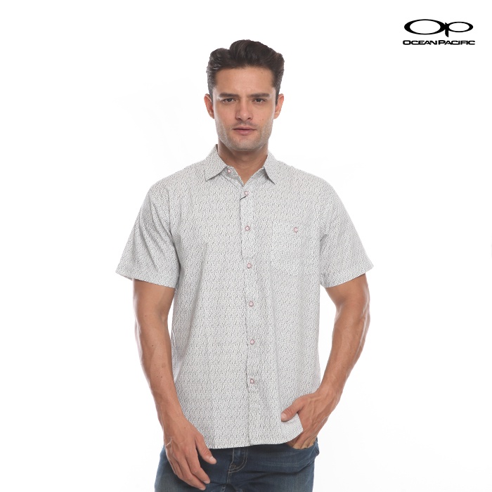 Kemeja Pria Country Fiesta Putih