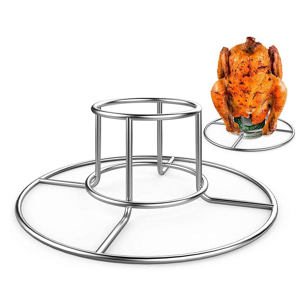 Solighter Beer Can Tempat Ayam Camping BBQ Oven Chicken Roaster Rack