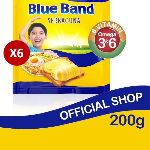 

11.11✔️Blue Band Margarin Serbaguna 6 x 200 gr|SQ6