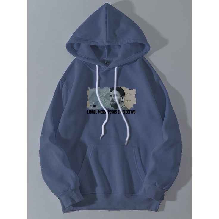 Sweater Hoodie pria wanita Messi Money terbaru /sweater pria wanita kekinian / Hoodie Jumper Bahan Fleece Ukuran M L XL XXL