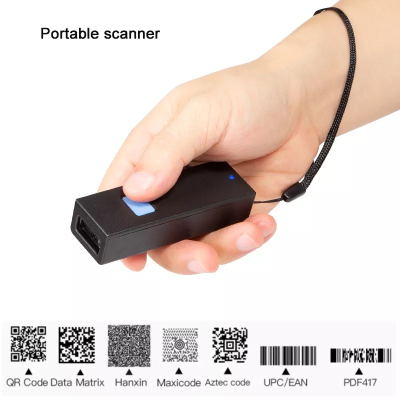 TERLARIS Mini Barcode Scanner 1D/2D EPPOS EP6280 - Bluetooth Wireless