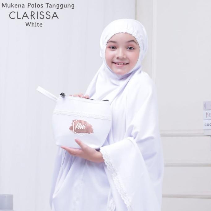 Mukena Anak Tanggung Polos Clarissa (Putih)