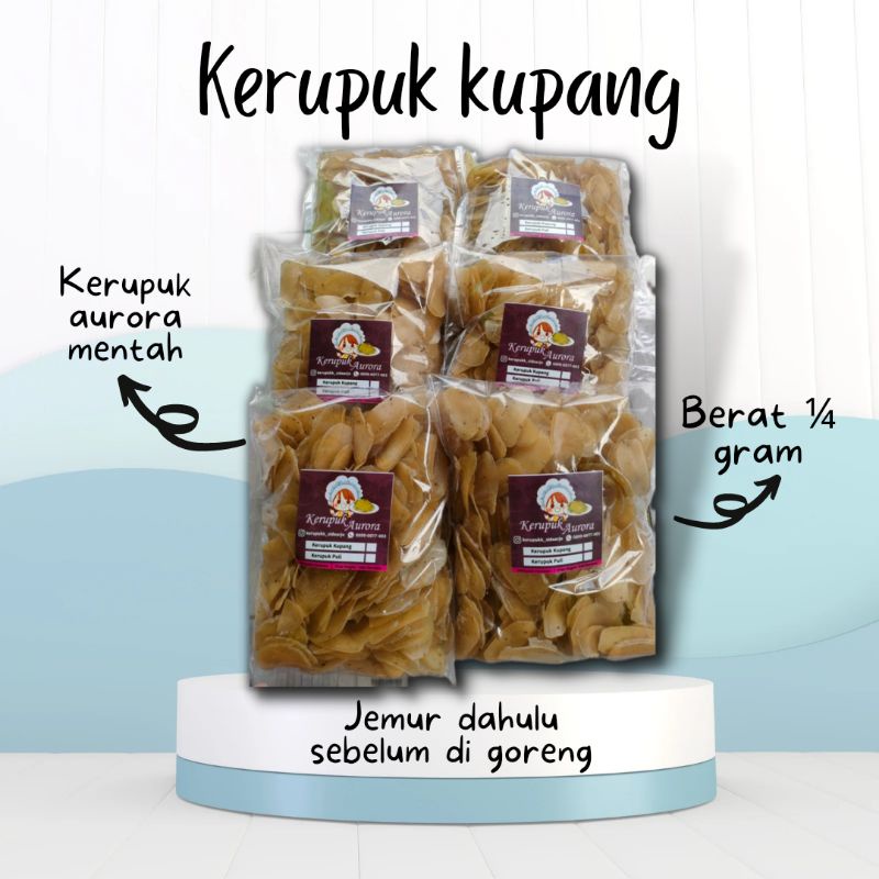 

kerupuk kupang sidoarjo kemasan 250 gram