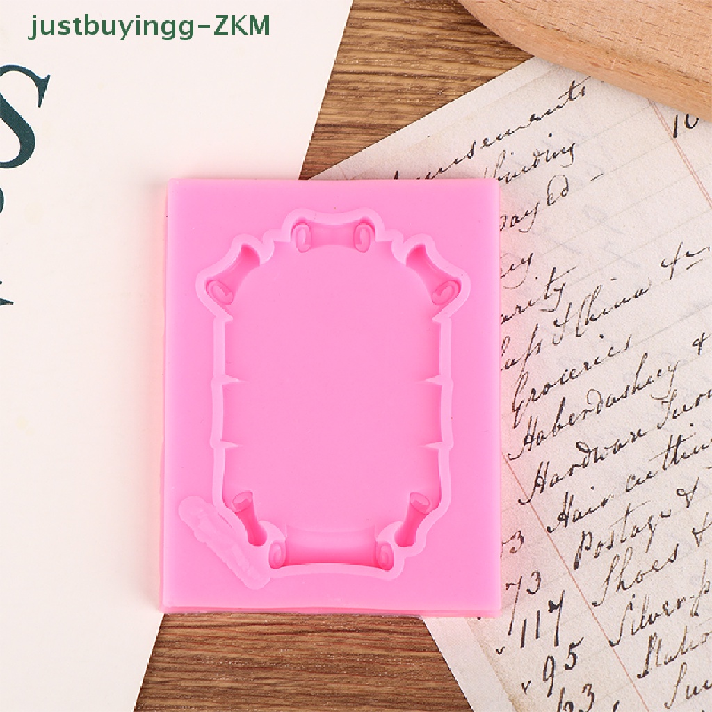 [Tinggal Belig] 1Pc Cetakan Fondant Renda Gulir Bingkai Foto Silikon Permen Kue Border Dekorasi [RICO]