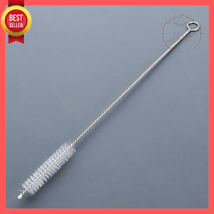 GOS -H312- Sikat Pembersih Sedotan Stainless - Straw Brush Cleaner - Sikat Botol Sedotan