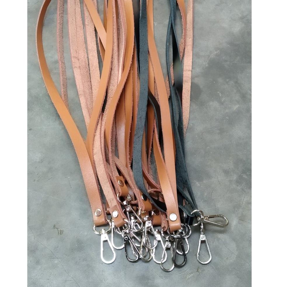 

[H-L7L] ✔] Tali Id Card Kulit Asli - Tali Name Tag Kulit Asli - Tali Lanyard-bisa cod