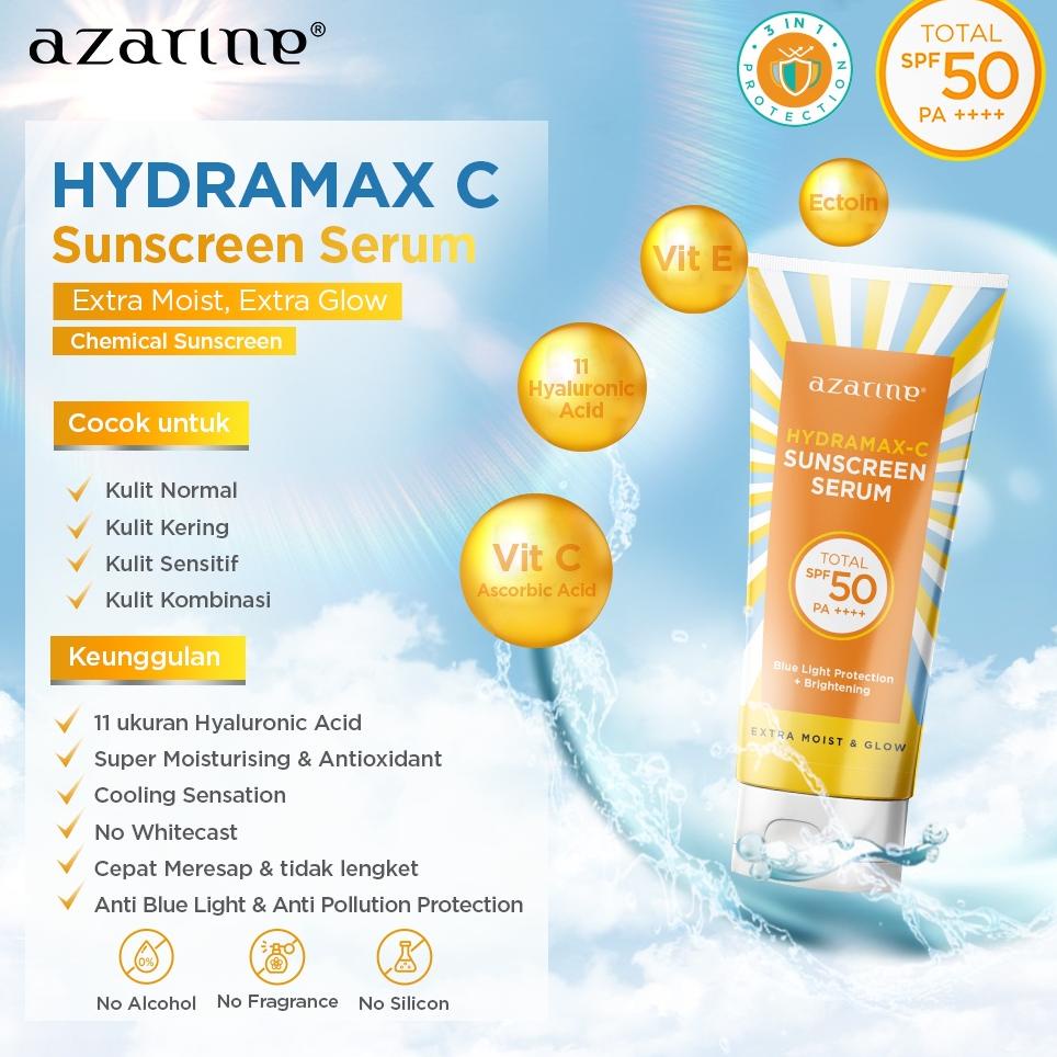 ㊔ Azarine Hydrasoothe Sunscreen Gel SPF 45+++ 100% ORIGINAL BPOM - Azarine Tone Up 25ml Spf 50PA++ | Azarine Sunscreen Mist 60ml | Azarine Hydramax-C Serum sunscreen 40ml HOT ITEM 3298 ◘