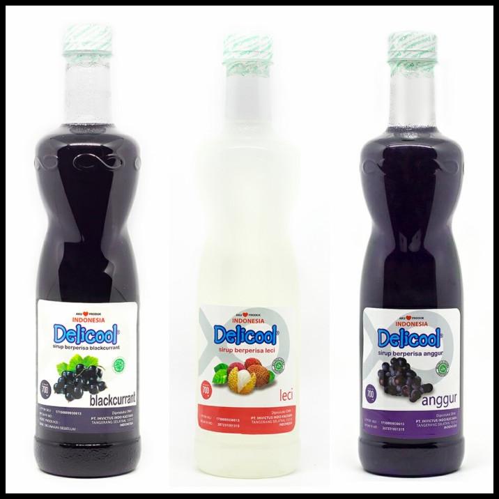 

Sirup Gula Madu Delicool 700Ml Anggur-Leci-Blackcurrant