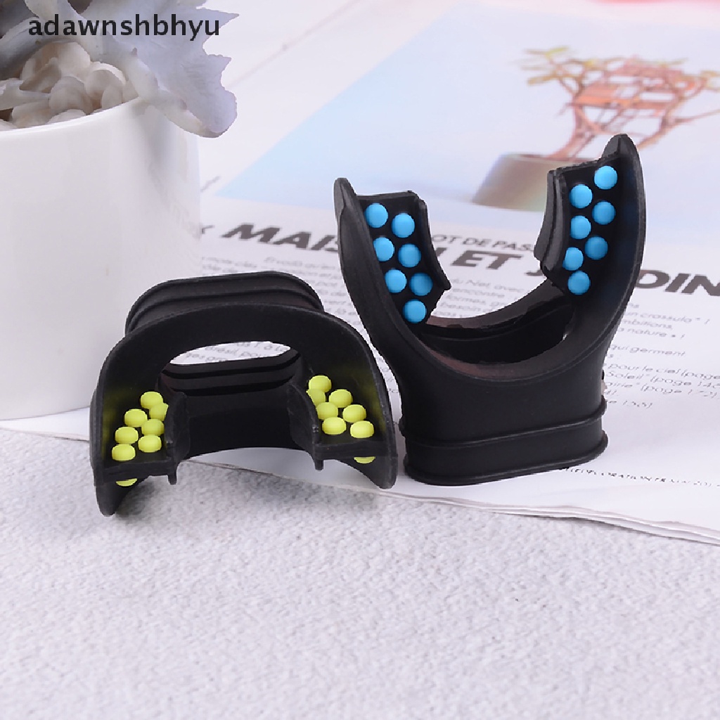 Adawnshbhyu Scuba diving silicone Dengan tab Warna Pengganti regulator snorkel Pas mouth piece ID