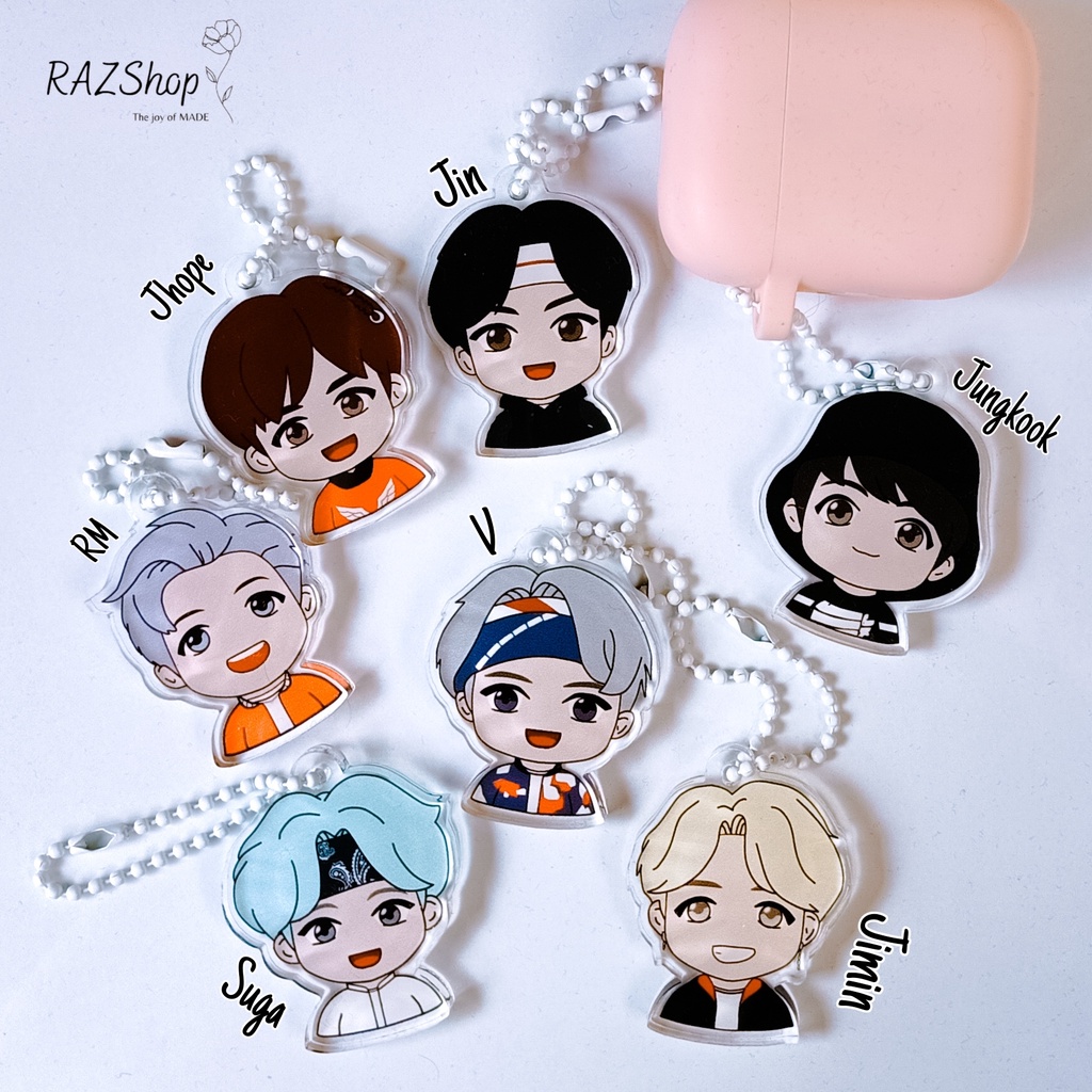 Gantungan Kunci Akrilik BTS/Gantungan kunci Kpop/ Keychain/Tiny Tan/Akrilik