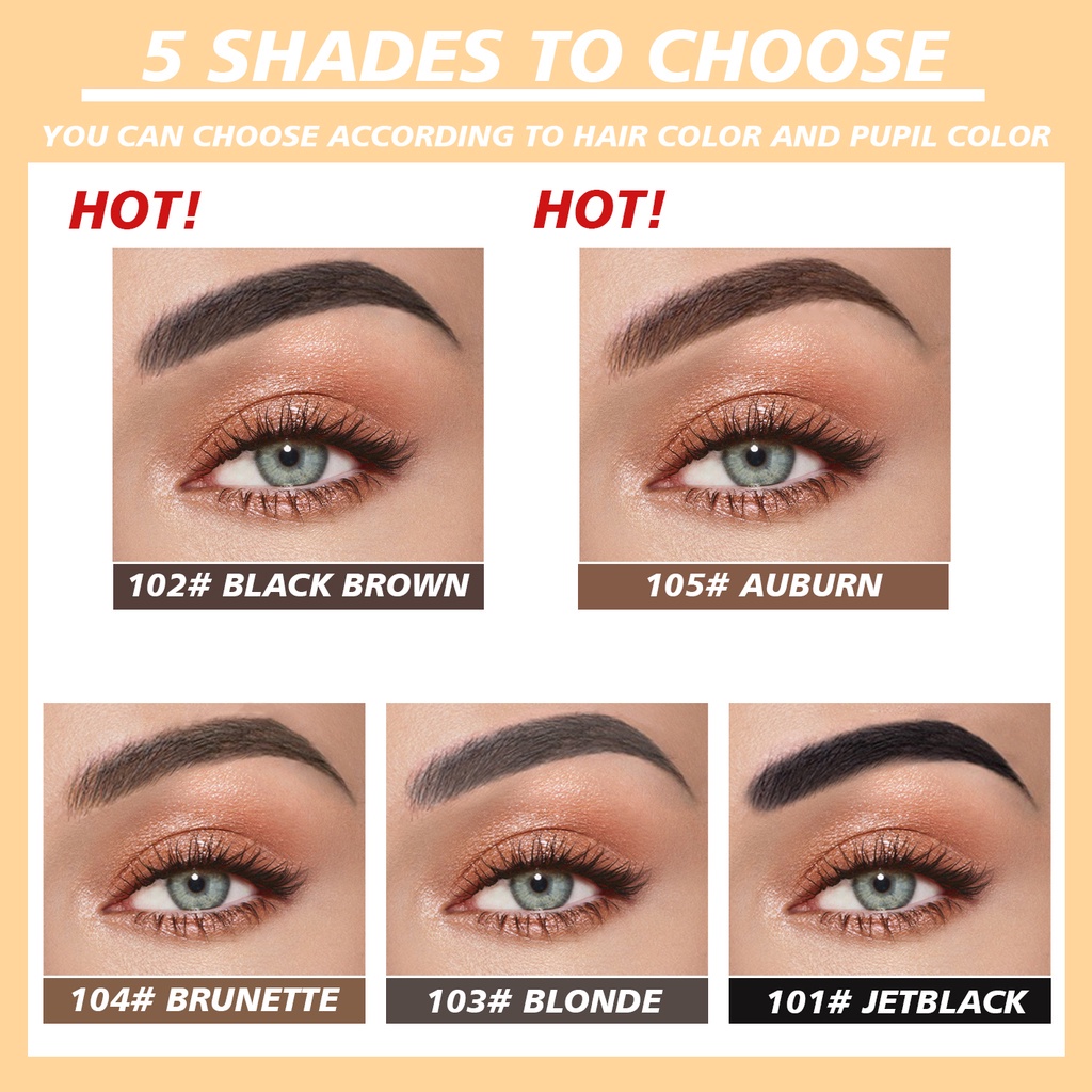 Beauty Glazed Eyebrow Gel Smoothy Plump With Eyebrow Brush One Step Brow Gel Eyebrow Beauty Glazed