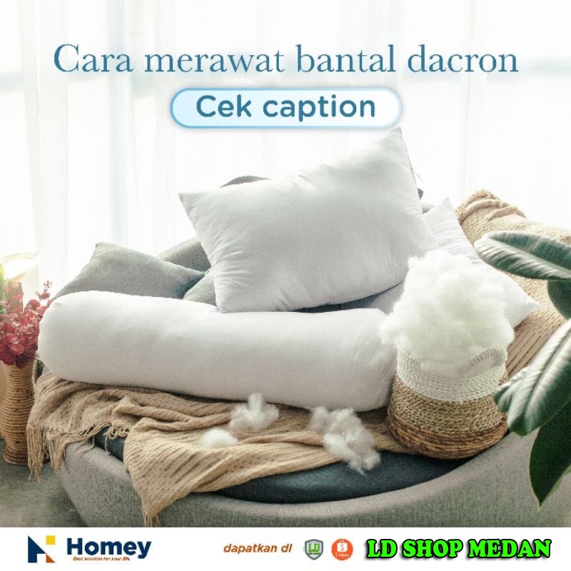 Guling Dacron Homey Bantal Guling Dacron Fiber Homey premium Guling Dewasa tebal Hotel Murah Homey