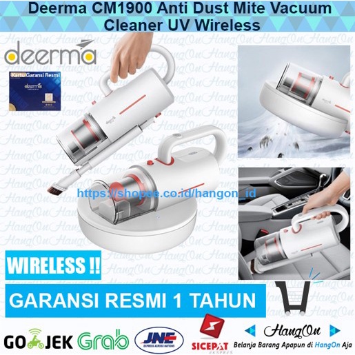 Deerma CM1900 Anti Dust Mite Tungau Vacuum Cleaner UV Wireless sedot tungau penyedot debu tanpa kabel