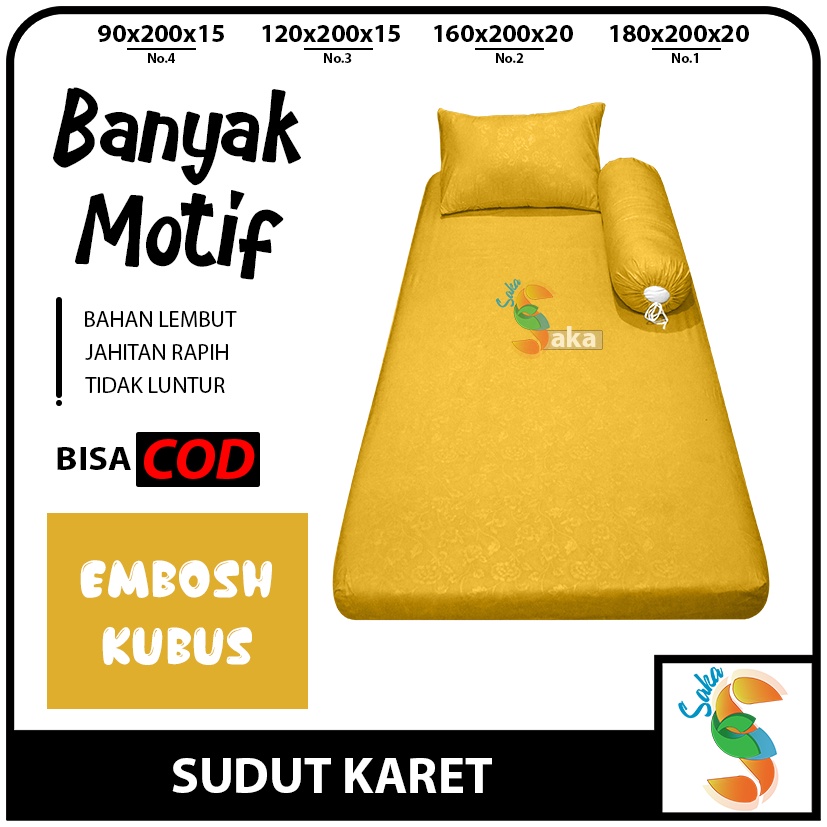 SPREI KASUR 90X200 120X200 SINGLE POLOS EMBOS HOMEMADE DAN KOTAK KOTAK TRITAN  HITAM ABU PUTIH BIRU NO.4 (90X200) NO3.(120X200)