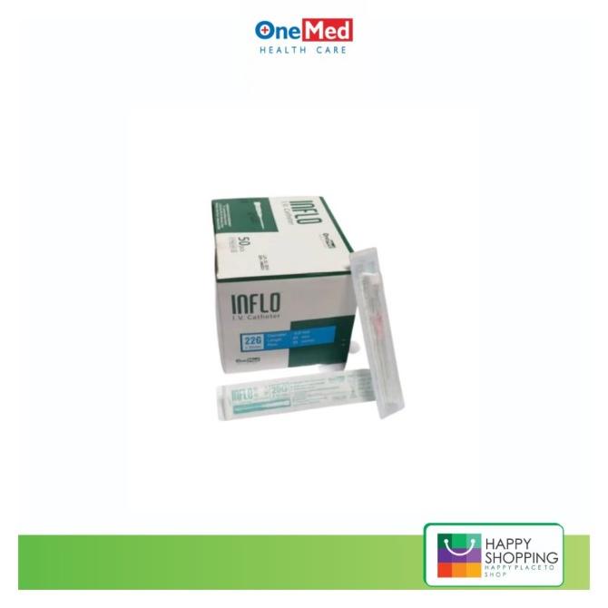 Onemed Jarum Infus Inflo Iv Catheter 24G X 19mm - INFLOPLUS 24G