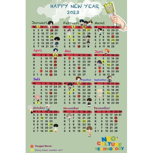 

Kalender NCT 2023