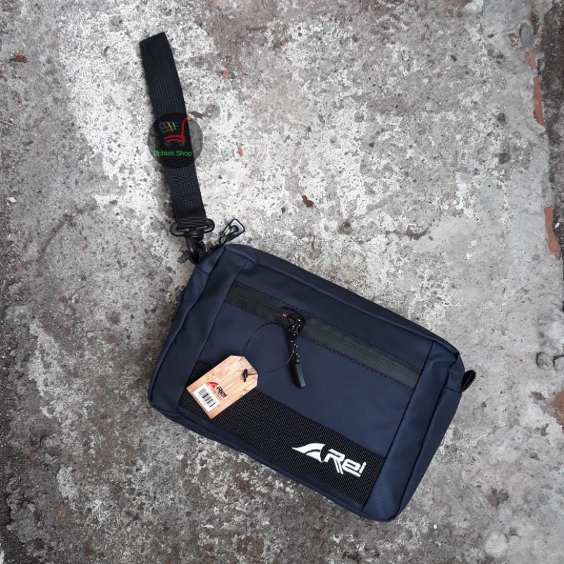 Clutch Pria Hand Bag Pria Wanita AREI Anti Air Pouch Tas Tangan Tas Selempang Pria Rei Noris Waterproof Premium Murah