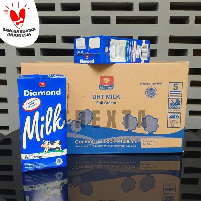 

SUSU UHT DIAMOND FULL CREAM MILK - 1KARTON TERLARIS TERPERCAYA ORIGINAL