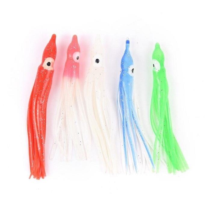 Umpan Pancing Perahu Muppet Paket 10 Umpan Pancing Laut 5 Warna Umpan