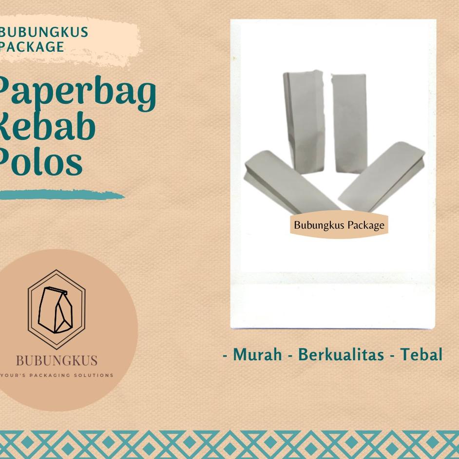 

Kejar Untung Kertas Kebab Polos 100pcs/ Kemasan Kebab/ Kertas Kebab / Kertas Bungkus Kebab