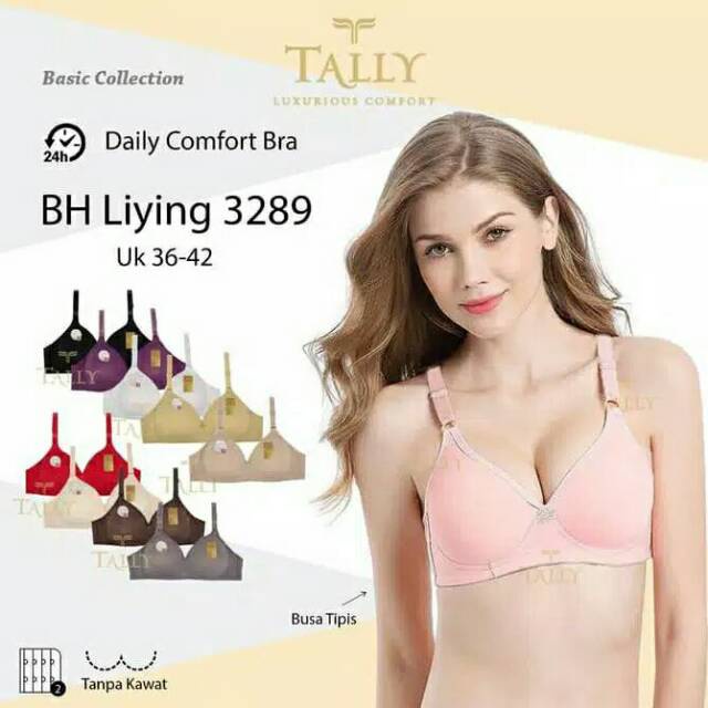 JH Bra Tally Busa Tipis Tidak Berkawat (Tally 2816, 8620 ,058, 8145, 3289) Termurah