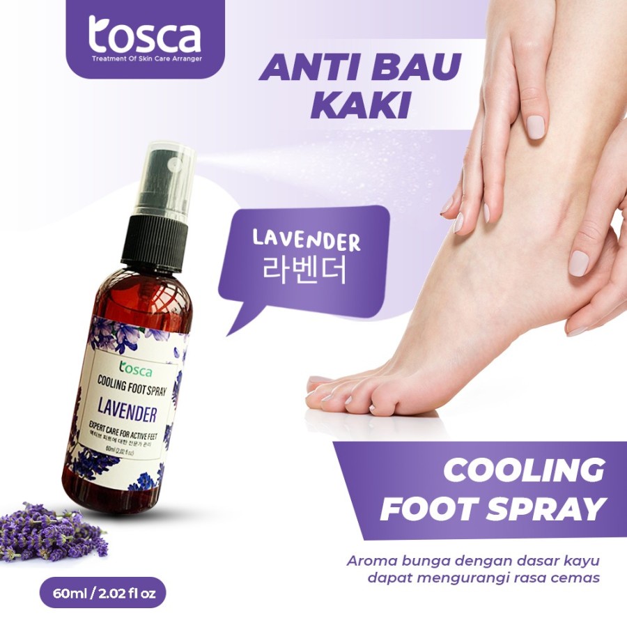 TOSCA Cooling Foot Spray Deodorant Kaki Penghilang Bau Kaki Deodoran Kaki