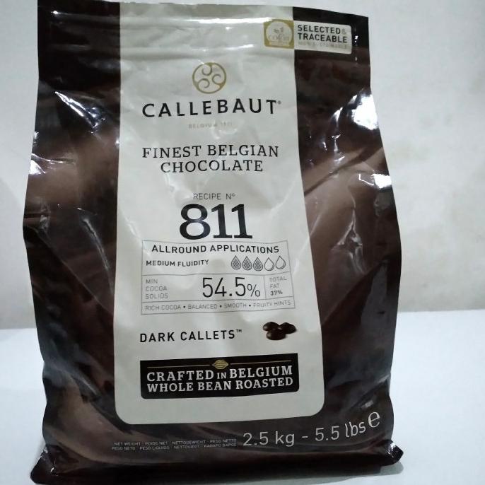 

CJ Callebaut 811 Dark Chocolate 54% / Coklat hitam Repack 500gr