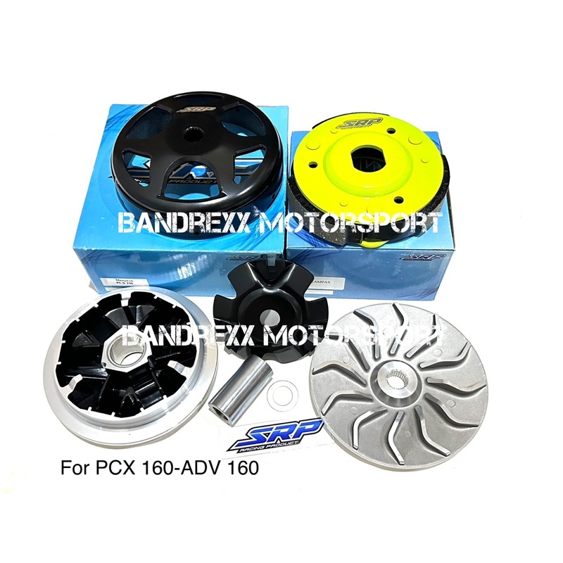 Paket CVT Pulley SRP+Mangkok Ganda SRP+Kampas Ganda SRP For Honda PCX 160-ADV 160