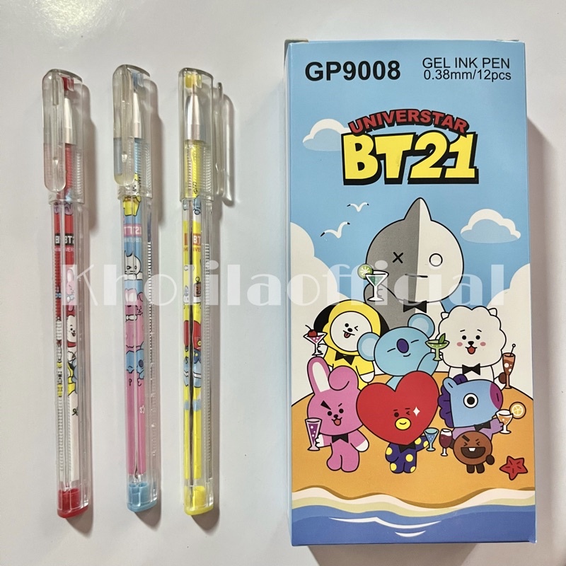 

PULPEN GEL ESELON BT21 SEGITIGA ISI 12 PCS